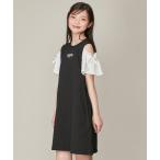 ワンピース 「コットン100%」シアーそで肩あきTワンピ キッズ 子供服 女の子