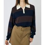 ニット セーター 「25年AW新作」BORDER ニットポロシャツ レディース