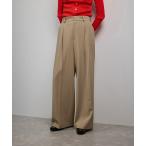 ショッピングストレート パンツ ワンタックストレートワイドパンツ「REGGIANI（レッジアーニ）」 レディース