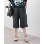 パンツ フェイクヌバックハーフパンツ レディース
