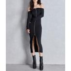 ワンピース GGスライダーオフショルロングワンピース