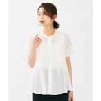 ショッピングローン ブラウス シャツ コットンシルクローンブラウス レディース