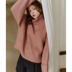 ショッピングスパンコール ニット セーター スパンコールタートルニット レディース