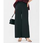 パンツ リネンライク ワイドパンツ レディース