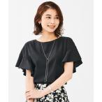 ショッピングリネン ブラウス シャツ リネンライク クルーネックブラウス レディース