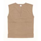 [coen] безрукавка tops M бежевый женский 