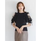 tシャツ プリーツフリルカットプルオーバー レディース