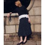 ショッピングスパンコール スカート フラワースパンコールプリント スカート