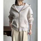 「DouDou」 プルオーバーパーカー FREE グレイッシュベージュ レディース