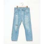 「Ron Herman」 ダメージ加工デニムパンツ「Wranglerコラボ」 S ブルー メンズ