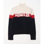 「MONCLER」 長袖ニット M ネイビー レディース
