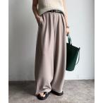 パンツ カットジョーゼットバレルパンツ レディース