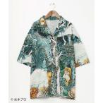 シャツ 「水木しげる」アロハシャツ Lサイズ メンズ レディース