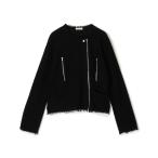 ショッピングレザージャケット レザージャケット ライダース カールヤーンニット ライダースジャケット レディース