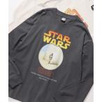 ショッピングスター・ウォーズ tシャツ 「STAR WARS/スターウォーズ」ポスターアートプリントピグメント風ロンT メンズ レディース