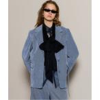 ジャケット テーラードジャケット Chambray Corduroy Jacket/シャンブレーコーデュロイジャケットセットアップ対応 レディース