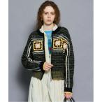 カーディガン Crochet Motif Zip Knit Cardigan/クロシェモチーフジップニットカーデ レディース