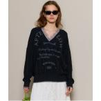 ニット セーター Printed Knit Tops/プリントニットトップス「MAISON SPECIAL/メゾンスペシャル」 レディース