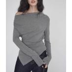 ショッピングオフショルダー tシャツ オフショルダーアシメトップス EM25a020「EIGHTHMONTH」 レディース