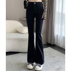「DAY CLOSET」 ブーツカットデニムパンツ L ブラック レディース
