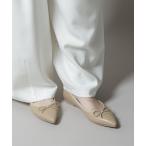 ショッピングリボン パンプス ポインテッドトゥリボンフラットパンプス