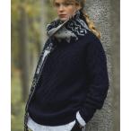 セーター ニット 5G アラン クルーネック ニット メンズ