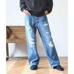 ジーンズ ambiance / ダメージ デニム メンズ