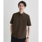 シャツ 「COOL CITY WEAR」ストライプジャージ ボタンダウンシャツ /接触冷感 メンズ