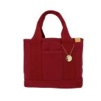 トートバッグ DOT＆STRIPE キャンバス 仕切りミニトート レディース