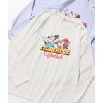 tシャツ 「DISNEY/ディズニー」ミッキーマウス/ミニーマウス プリントロングTシャツ レディース