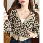  Parker двойной Zip Leopard Short Parker ( Leopard Parker ) женский 