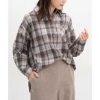 ブラウス シャツ ゆるチェックシャツ レディース