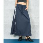 スカート ライン ナイロン バルーン