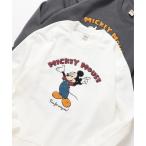 ショッピングミッキー トレーナー スウェット 「DISNEY/ディズニー」ミッキーマウス＆ベイマックス　裏起毛サガラ刺繍スウェット メンズ レディース