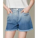 パンツ 「ウエスト調整可能」グラデフリンジデニムショーパン キッズ 子供服 女の子