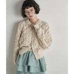 カーディガン ジャガードニットダブルZI