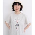 tシャツ イス生活 刺繍Tシャツ レディース