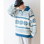 ショッピングカウチン 「RAGEBLUE」 「green mountain threadworks」長袖ニット MEDIUM ホワイト系その他 メンズ