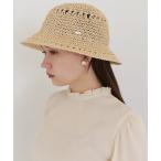 「TINA：JOJUN」 ストローハット F ホワイト レディース