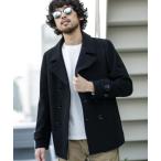 ショッピングnano 「NANO universe」 ピーコート SMALL ブラック メンズ