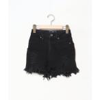 [Rady] бахрома Denim шорты X-SMALL черный женский 