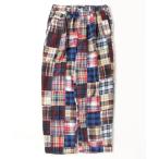 パンツ フランネル パッチワーク 2プリーツ リラックス トラウザーズ メンズ