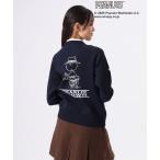  вязаный свитер [WOMEN]PEANUTS Charlie * Brown тянуть over вязаный женский 