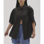 ブラウス シャツ Silk100% Harfsleeve Shirts レディース