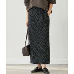スカート 「リバイバルアイテム」ドットIラインタイトスカート