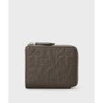 財布 パズルエンボス L字ジップコンパクトウォレット メンズ