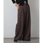  слаксы брюки one tuck широкий слаксы женский 