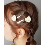 ヘアピン 「2個セット」ボタンパッチンピン/ヘアピン/ハート/NEO森ガール