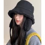 ショッピングハット 帽子 ハット 2WAY ムートンボア 取り外し可能 耳当て付き バケットハット cula1233 レディース