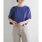 tシャツ 「UVカット/接触冷感 /マシンウォッシャブル」シルキーコットンロールスリーブプルオーバー レディース